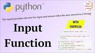 Basic Python Tutorial - 10 ... How To Take Input From Users || Input Function in Python 