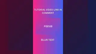 Focus Blur Text Effect Using Html and Css 🤩#shorts #programming #coding