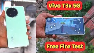 Vivo T3x 5G Free Fire Gaming Test 😍 | Heating Test and Performance Test