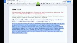 Project 1   Google Docs   The Hobbit