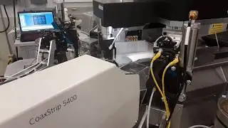 Dual (2x) GWT 302C Compact Crimp Machines running in a Schleuniger Crimpcenter 64.