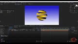 How to make 3D Spiral Ribbon Sphere - After Effects