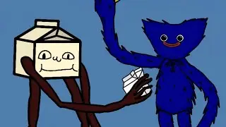 Milkwalker Ambassador gives Huggy Wuggy some Milk