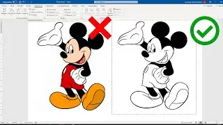 Como quitar el color de una imagen para COLOREAR en Word