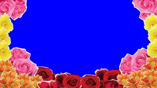 FLOWER FRAME Green Screen Effects 🌼🌸💐