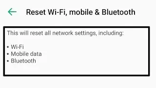 All network Reset setting infinix hot 10 play, how to reset wifi, bluetooth, mobile data