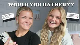 Would You Rather - Answering Your Questions - Fall 2024