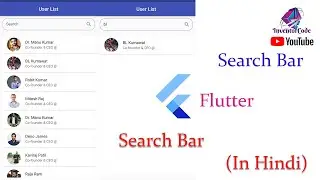 Search Bar Flutter Tutorial In Hindi || How to Cerate a Search Bar in Flutter