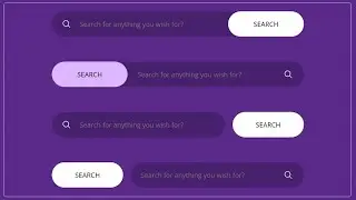 Simple Search Bar In HTML and CSS || Search Box UI Designs || Custom Search Box