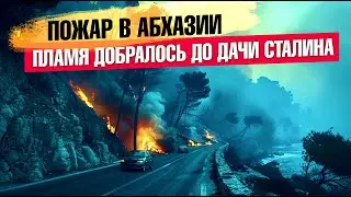 СТРАШНЫЙ ПОЖАР в АБХАЗИИ - ПЛАМЯ ДОБРАЛОСЬ до ДАЧИ СТАЛИНА!!! 01.08.24  #абхазия #всеосочи