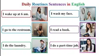 Daily Routine Sentences| Essential Sentences for Everyday Life| Short Sentences for Beginners