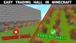 EASIEST TRADING HALL IN MINECRAFT | MINECRAFT TRADING HALL | TRADING HALL | MINECRAFT