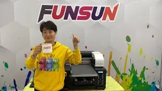 Funsun 2023 A3 UV DTF printer, Not only flat material but also cylindrical material can be printed