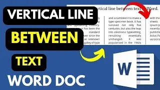 How to Add a Vertical Line Between Text in Microsoft Word