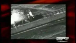 American warplanes strafing enemy trains during World War Two.avi