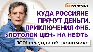 Куда россияне прячут деньги. «Потолок цен» на нефть. ФНБ. 1001 секунда об экономике #84 - 06.11.2022