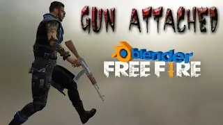 How To Attach Gun To Character In Blender | Attach Weapon With Arm | Animation Tutorial Free Fire