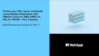 Protect SQL databases with BlueXP backup and recovery for VMs, part 2