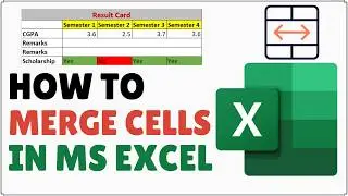 How to Merge Cells in Excel