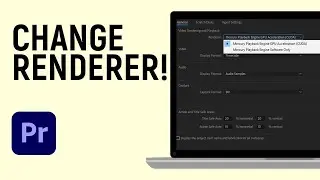 How to Change Renderer in Adobe Premiere Pro | GPU rendering and Processor Rendering