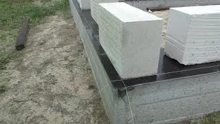 Разметка для кладки первого ряда газоблока