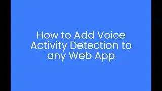 Detect Speech and Silence in Conversations using Cobra Voice Activity Detection Web SDK