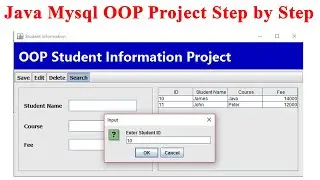 Java Mysql OOP Project Step by Step