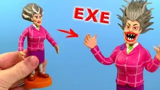 Making Scary Teacher 3D with Clay | Miss Ti Exe