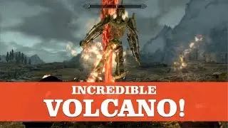 Skyrim SE - Incredible Volcano spell! (Apocalypse mod)