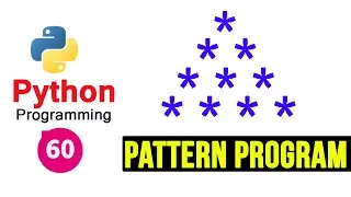 Python Pattern Programs - Printing Stars * in Pyramid Shape