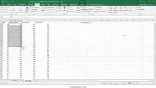 Covariance and correlation in Excel data analysis add in