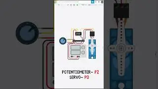 Controlling a Servo with ATtiny85 & Potentiometer 🎮🔧✨#tinkercad #ATtiny85 #servomotors  #iot