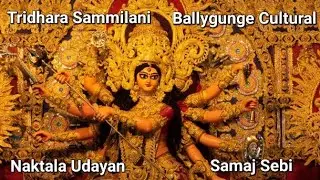 kolkata durga puja 2023 | tridhara | ballygunge cultural | naktala udayan | samaj sebi