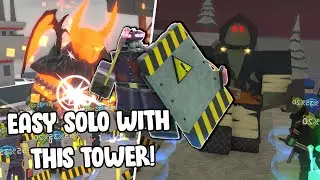 WARDEN TOWER CAN SOLO THIS 2 MODE EASILY! (TDS UPDATE) | ROBLOX