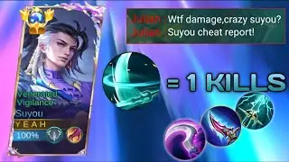 SUYOU 1st SKILL = 1 KILLS!! THEY THINK I'M CHEAT🔥 (100% broken damage) - SUYOU MLBB