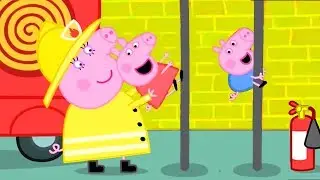 Peppa Pigs Fire Engine Practice with Mummy Pig | Peppa Pig Official Family Kids Cartoon