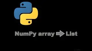 Convert NumPy to List