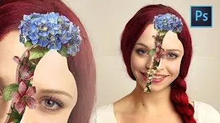 [Photoshop Manipulation] How to Create Flower Face Effect in Photoshop