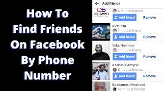 How To Find Friends On Facebook By Phone Number