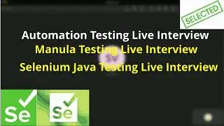 2+ Year Automation  Testing Live interview MNC