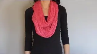 Make an Infinity Scarf from a Regular Scarf in 1 Minute!