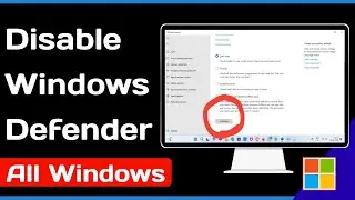 How To Disable Windows Defender In Windows 11 & 10 Easy 2024