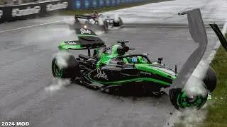 F1 2024 REALISTIC CRASHES 💥 #1 - 2024 mod