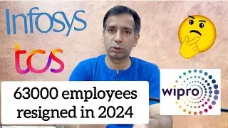 63000 employees resigned in 2024 | TCS infosys Wipro | Corporate News | Layoffs and Recession