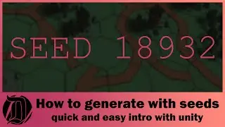 How to randomly generate with seeds in Unity. A quick and easy starter guide with example!