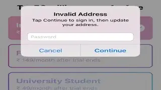 Invalid Address Tap Continue to sign in Error - How to Fix