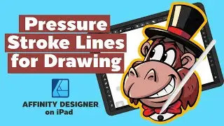 Affinity Designer 2 on iPad : Pressure Stroke Lines for Drawing