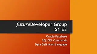 SQL DDL Commands - Briefly Discussed