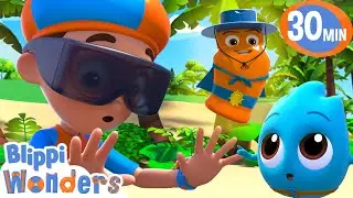 Blippi Wears Sunscreen! | Blippi Wonders Educational Videos for Kids