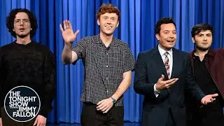 Please Dont Destroy Interrupts Jimmys Monologue to Finally Promote Their Movie | The Tonight Show